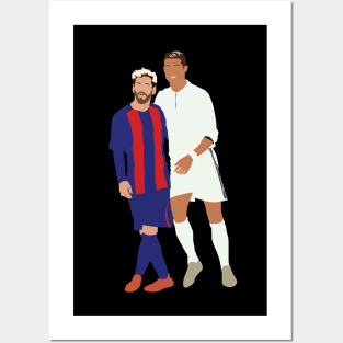 Messi – Ronaldo rivalry El Clasico Posters and Art